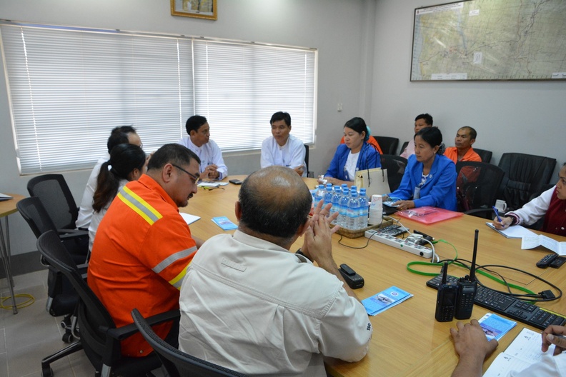 Management and Myanmar Labor visit ZOC 344