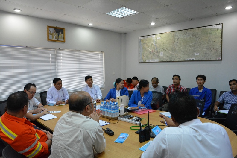 Management and Myanmar Labor visit ZOC 353