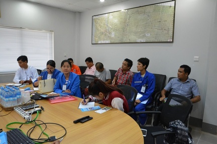 Management and Myanmar Labor visit ZOC 355